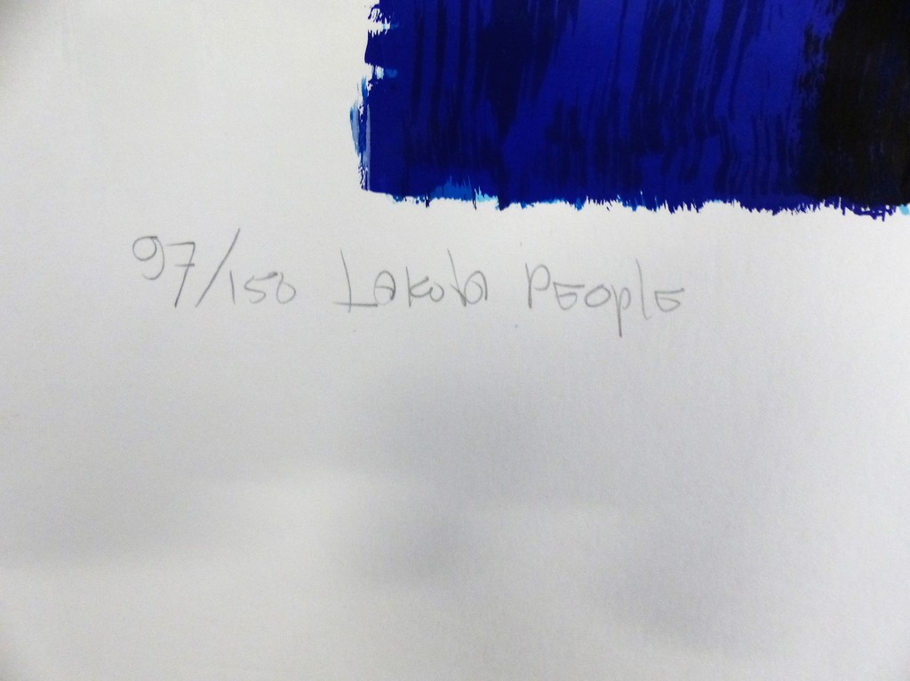 Frank Lejeune,Zeefdruk op papier ,Lakota people kopen? Bied vanaf 50!