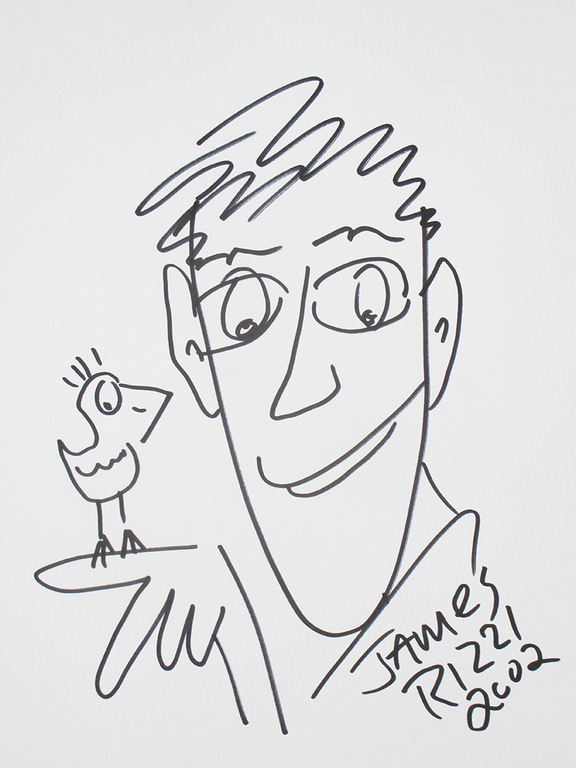 JAMES RIZZI, marker op papier, 2002 verkocht voor € 110!