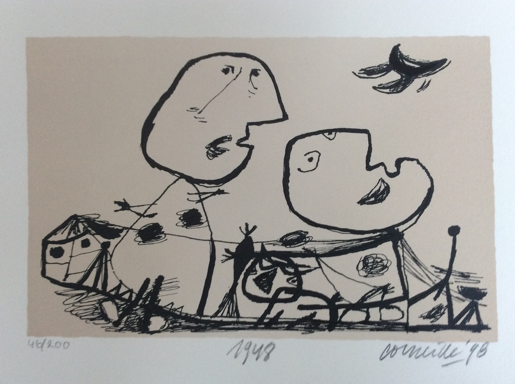Corneille, grafiek handgesigneerd, “1948” kopen? Bied vanaf 375!