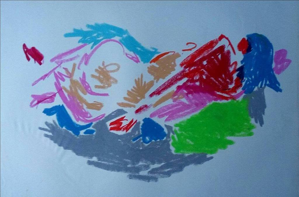 Juul Neumann: Pastel op papier, Z.T. kopen? Bied vanaf 1!