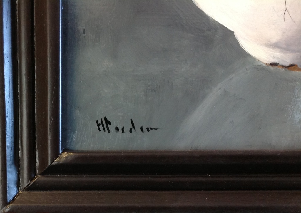 H Poeder olieverf op paneel eierschaaltje kopen? Bied vanaf 69!