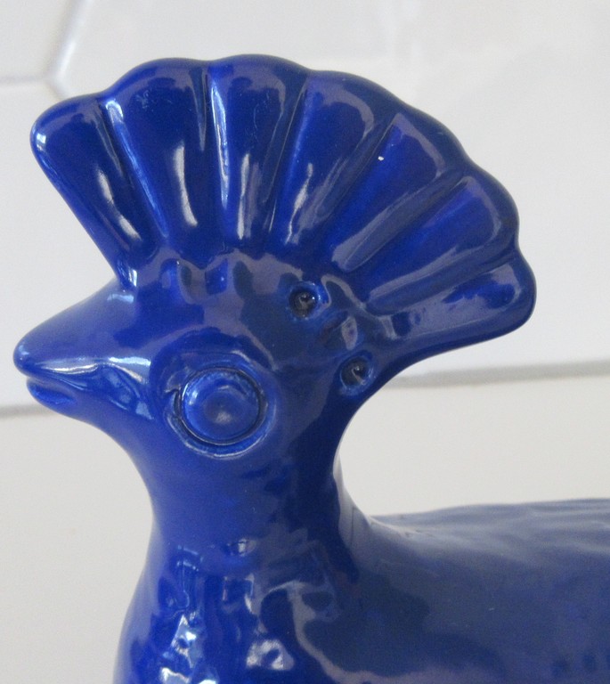 Ongespecificeerd - Blauw aardewerken sculptuur van een vogel. Ontwerp Aldo Londi, uitvoering Bitoss kopen? Bied vanaf 1!