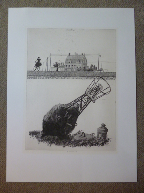 Herman Berserik - ets - Kanaal van Voorne (en Putten) kopen? Bied vanaf 115!