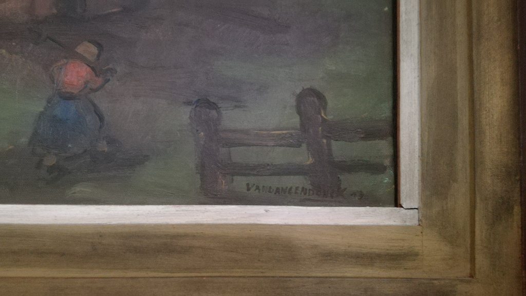 Onbekend kunstenaar (eind 19 de eeuw), Olieverf op doek, Hoevezicht kopen? Bied vanaf 30!