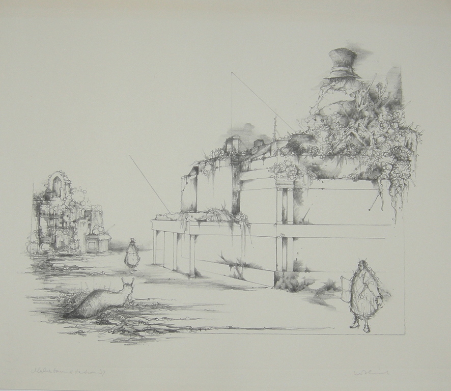 Kuik (toen William D.) litho: Maliebaanstation verkocht voor € 60!