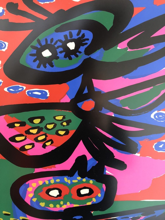 Anton Roosens: Grote zeefdruk, Birds II, ingelijst kopen? Bied vanaf 700!