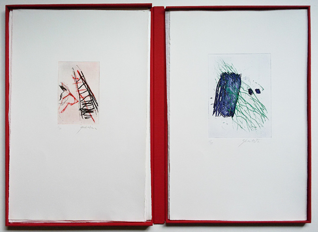 Ger Lataster en Bert Schierbeek - Een gat in het geluid, 10 etsen en gedichten kopen? Bied vanaf 750!