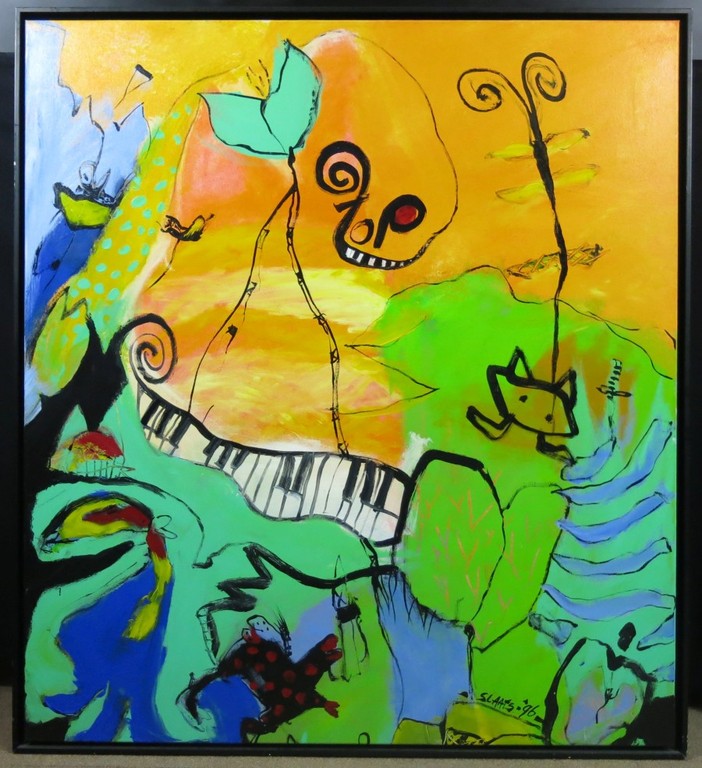 Miriam Slaats: Acryl op doek, Yes... You are the top - Ingelijst (groot!) kopen? Bied vanaf 600!