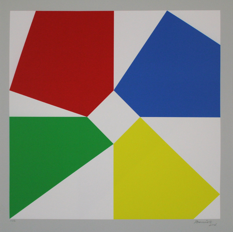 Bob Bonies. Giclee -Geometrische compositie- 2016. Nieuw werk. kopen? Bied vanaf 135!