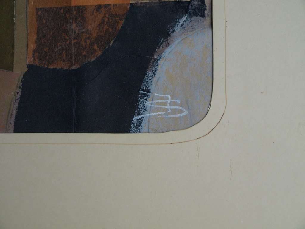 Josje Smit : Gemengde techniek , Abstract 1 – gesigneerd – ca 1970 kopen? Bied vanaf 1!