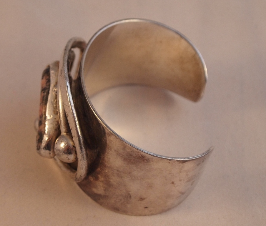 Erik Dennung voor Buch en Deichmann - modernistische verzilverde armband met Rho kopen? Bied vanaf 30!