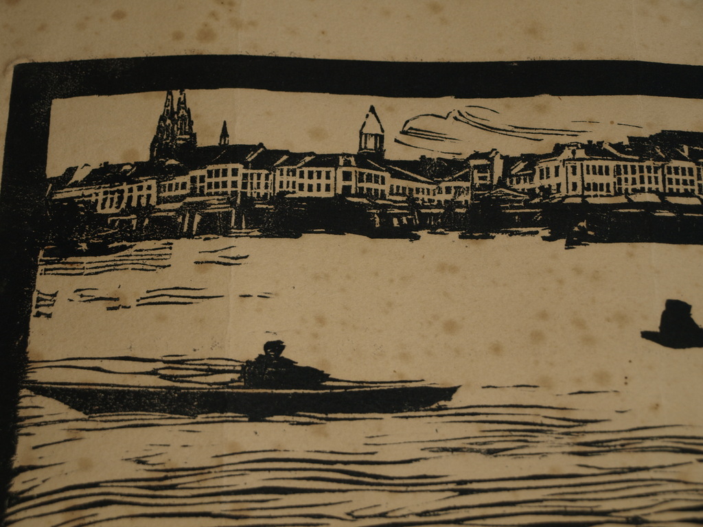 Joseph Raphael (1869-1950): Houtsnede,  Bootreis, Ostende , België – ca 1927 kopen? Bied vanaf 1!
