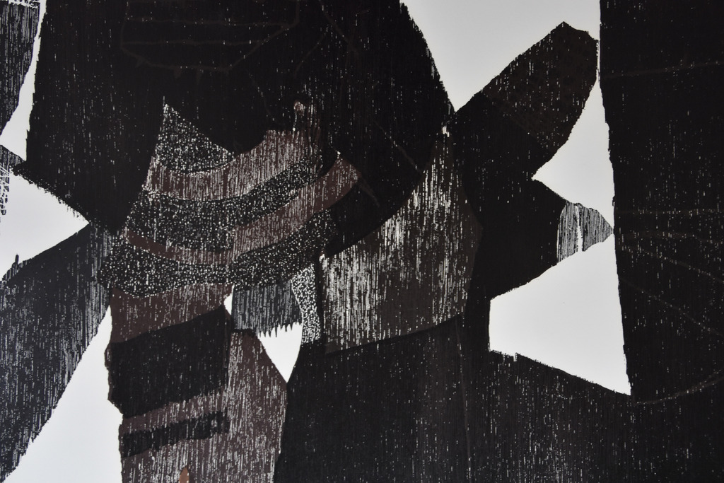 Guillaume Le Roy # COMPOSITIE # extreem groot formaat houtsnede, 1976, mint- kopen? Bied vanaf 150!