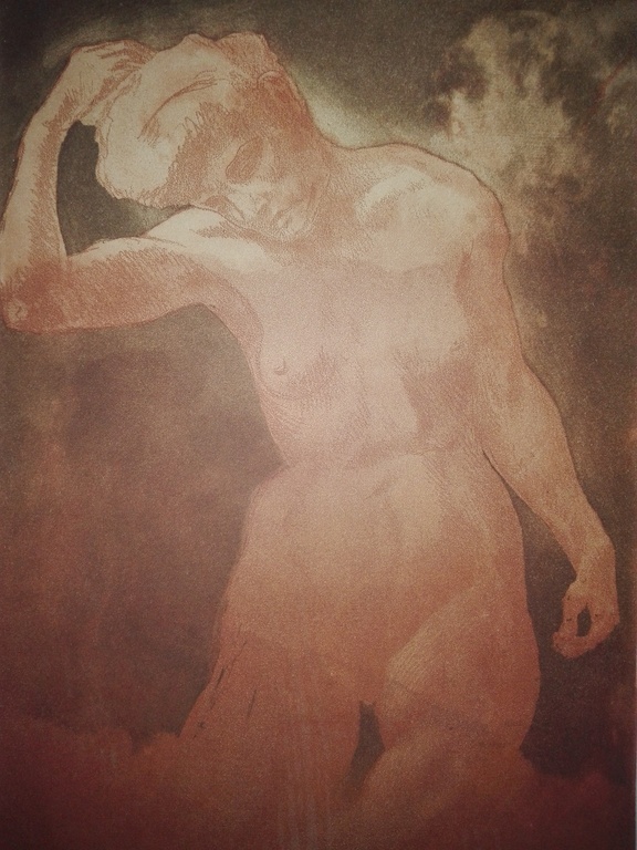 Armand Rassenfosse 1862-1934, ets in kleur, La Musique kopen? Bied vanaf 1!