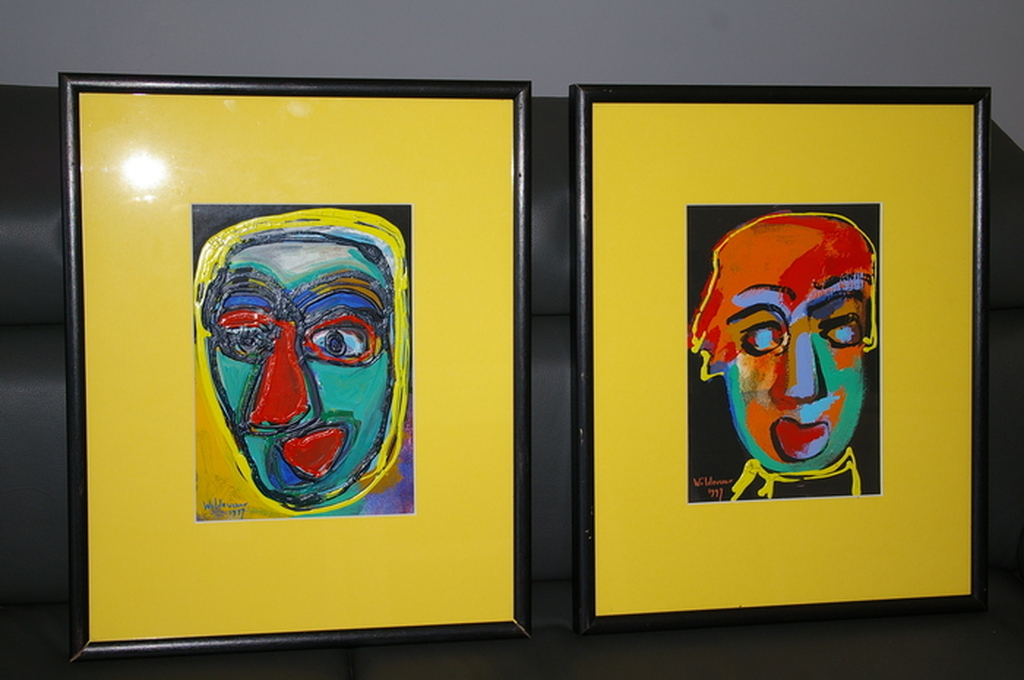 MAYA WILDEVUUR - acryl op papier - gedateerd en gesigneerd - 1997 verkocht voor € 150!