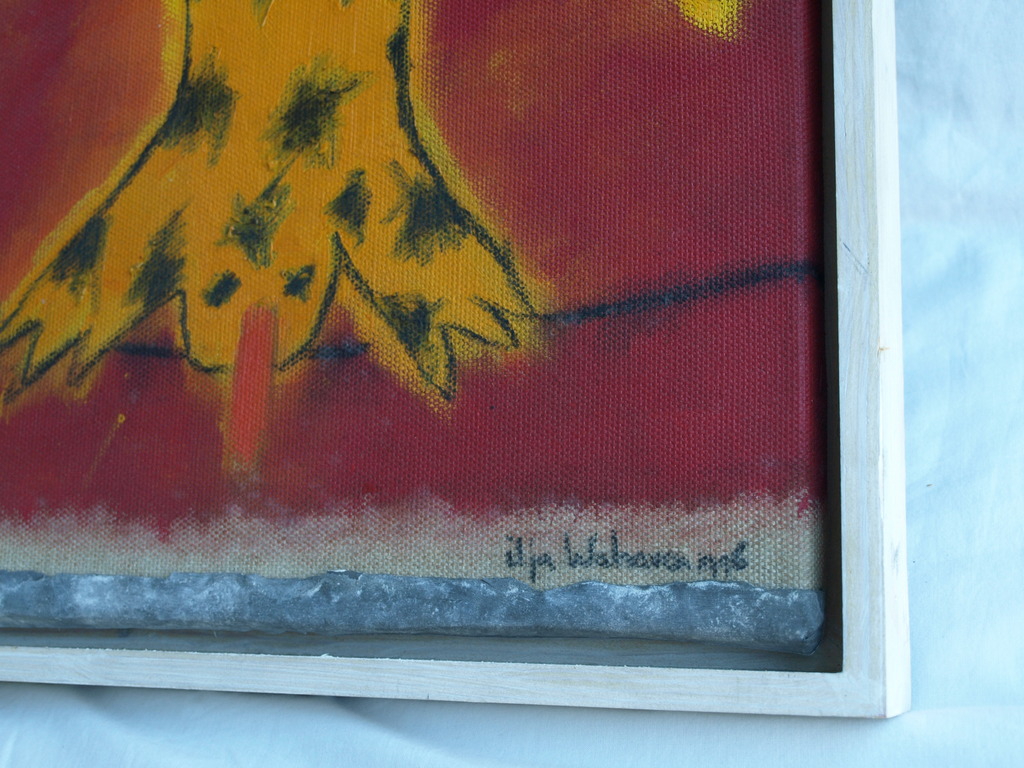 Ilja Walraven : Acrylverf en zink , koorddanser 2 â�� gesigneerd & ingelijst â��1996 kopen? Bied vanaf 125!