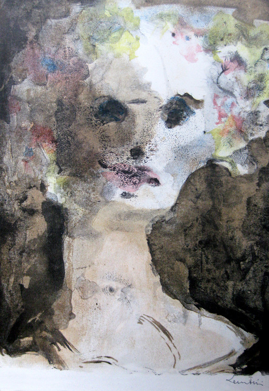 Leonor Fini - "La muse vénale" Kleuren litho - 1964 Handgesigneerd verkocht voor € 125!