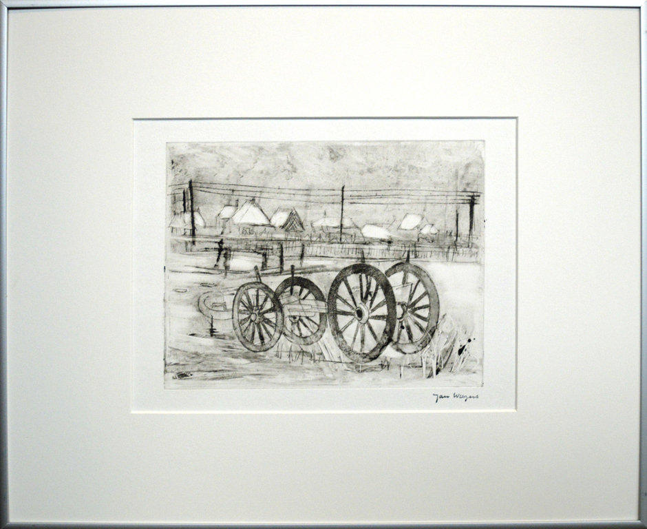 Jan Wiegers - Boerenkar - Ets verkocht voor € 85!