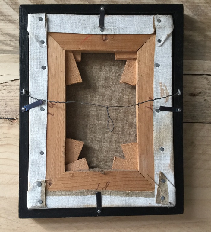 Naïeve schildering: Olieverf op Linnen, Meisje met Pop kopen? Bied vanaf 45!