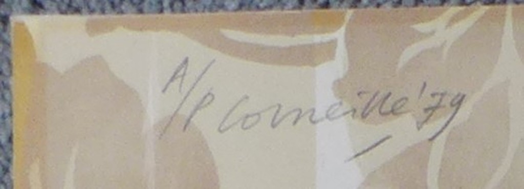 Corneille, zeefdruk uit 1979. titel: Divan vert. beeldformaat 49.5 x 65.1 cm. kopen? Bied vanaf 200!