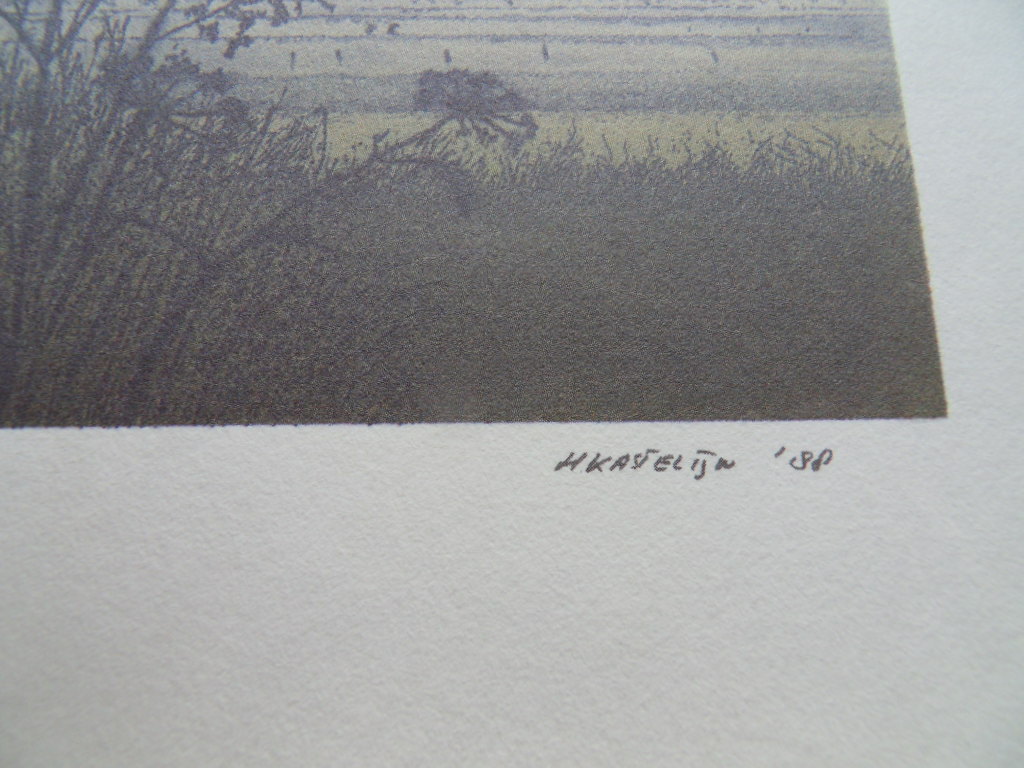 Henk Kastelijn, kleurenets, "Herfst" 1988 kopen? Bied vanaf 1!