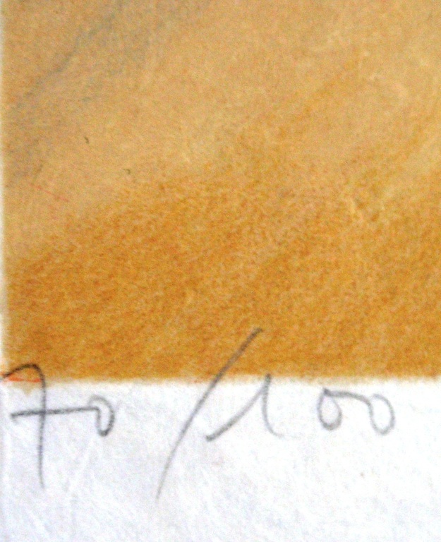 Guy Seradour - lithografie in kleur - Mediterraans dorpsgezicht kopen? Bied vanaf 1!