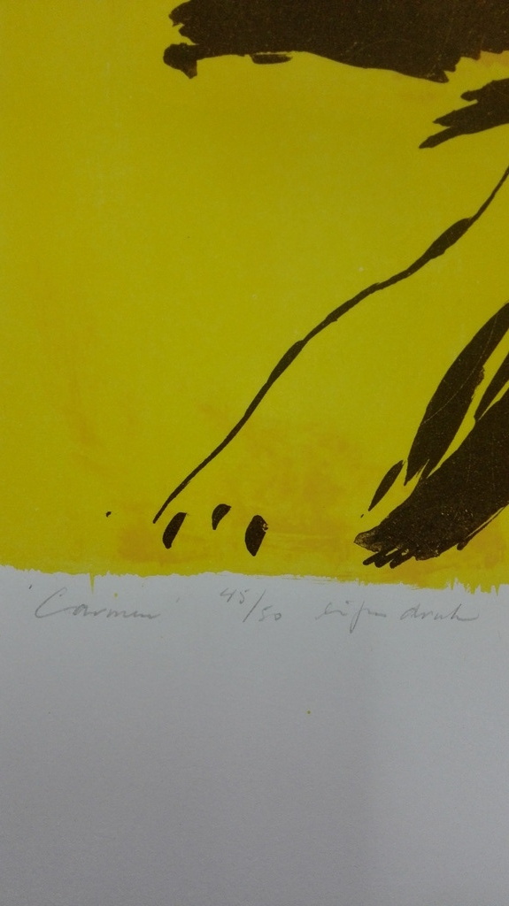 Onbekende kunstenaar, zeefdruk op papier, Carmen kopen? Bied vanaf 1!