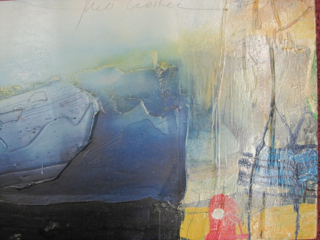 Theo Koster - GROOT gem.techniek BLUE WAVE Galeriewrde € 4500 !! kopen? Bied vanaf 1!