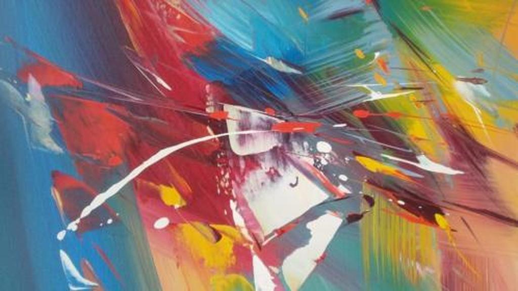 Wilkinson - abstracte compositie - olieverf op doek kopen? Bied vanaf 1!