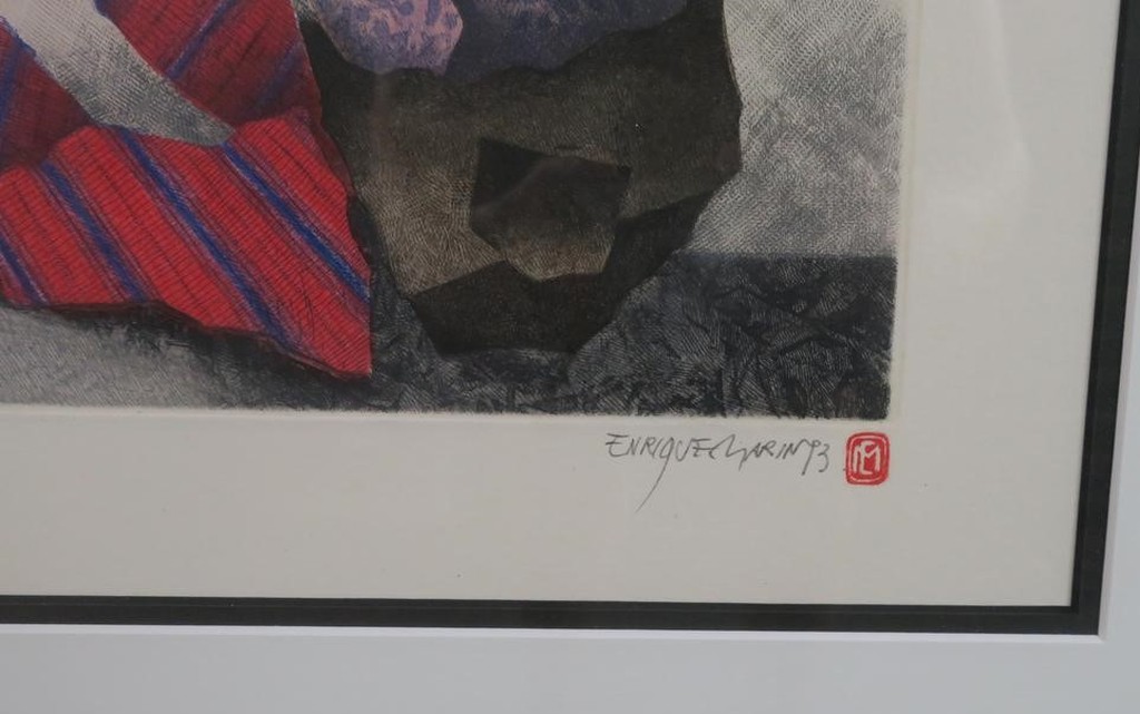 Enrique Marin Munoz: Ets, A Miles Davis - Ingelijst kopen? Bied vanaf 35!