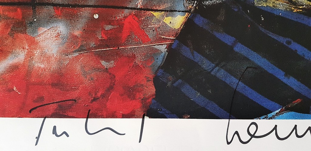 Herman Brood & Ton Leenarts: zeefdruk, McDonald's kopen? Bied vanaf 200!