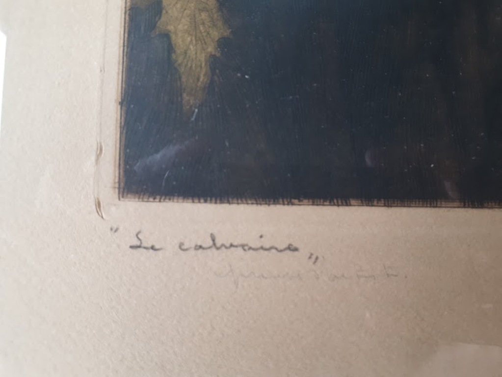 Maurice Langaskens zeer grote kleurenets, gesigneerd, ingelijst kopen? Bied vanaf 100!