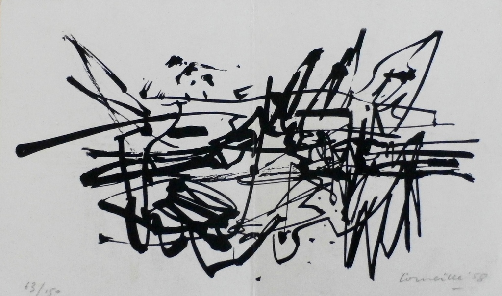 Corneille - Litho: Zonder titel - 1958 - oplage: 150 stuks verkocht voor € 249!