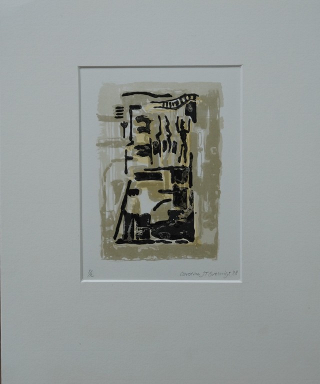 Caroline Gresnigt - gesigneerde litho incl. passepartout - oplage 2 stuks - 1988 kopen? Bied vanaf 10!