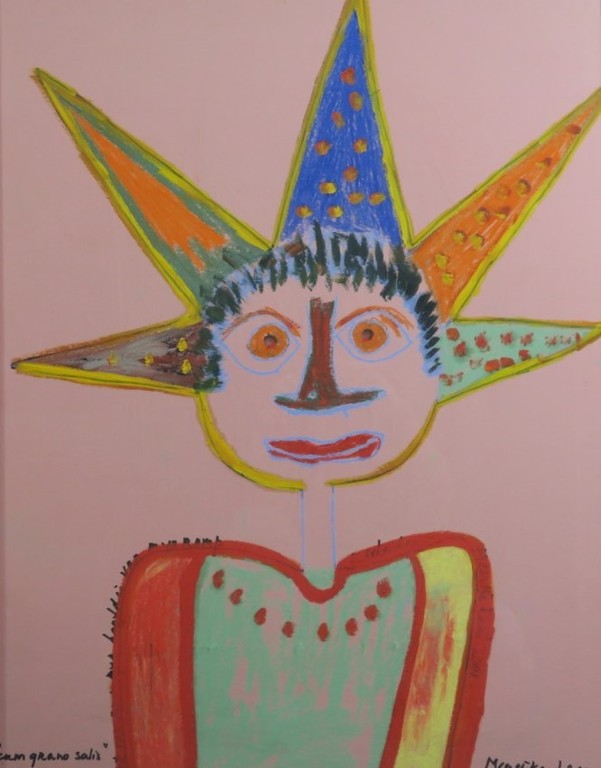 Meertje Kaal: Gemengde techniek op papier, Weg van domineesland - Ingelijst kopen? Bied vanaf 20!