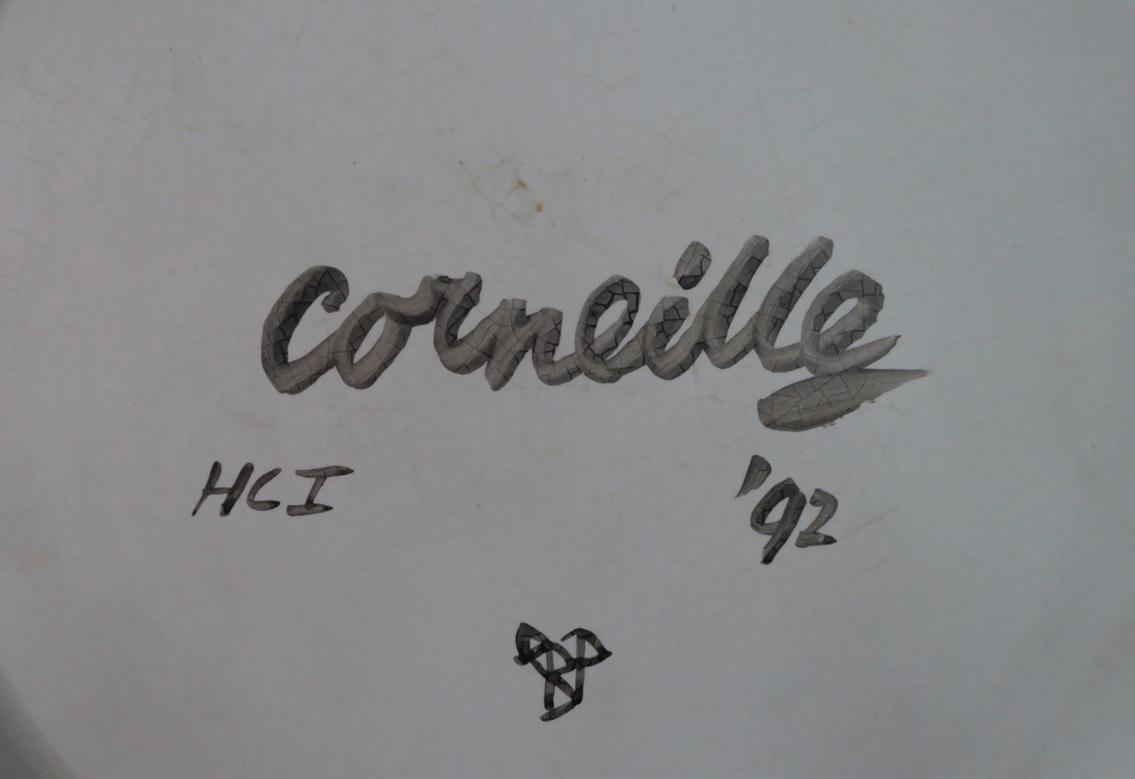 Corneille: Keramiek sierbord, Zonder titel (Groot) kopen? Bied vanaf 750!