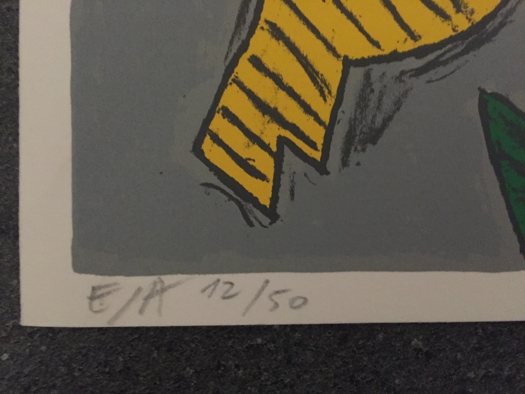 CORNEILLE  zeefdruk / Litho EA 12/50 Kerkst kaart 1994 kopen? Bied vanaf 1!