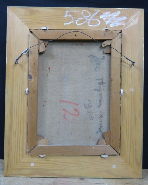 Jac Thijmen de Mik: Olieverf op doek, Gang met doorkijk -Ingelijst kopen? Bied vanaf 100!