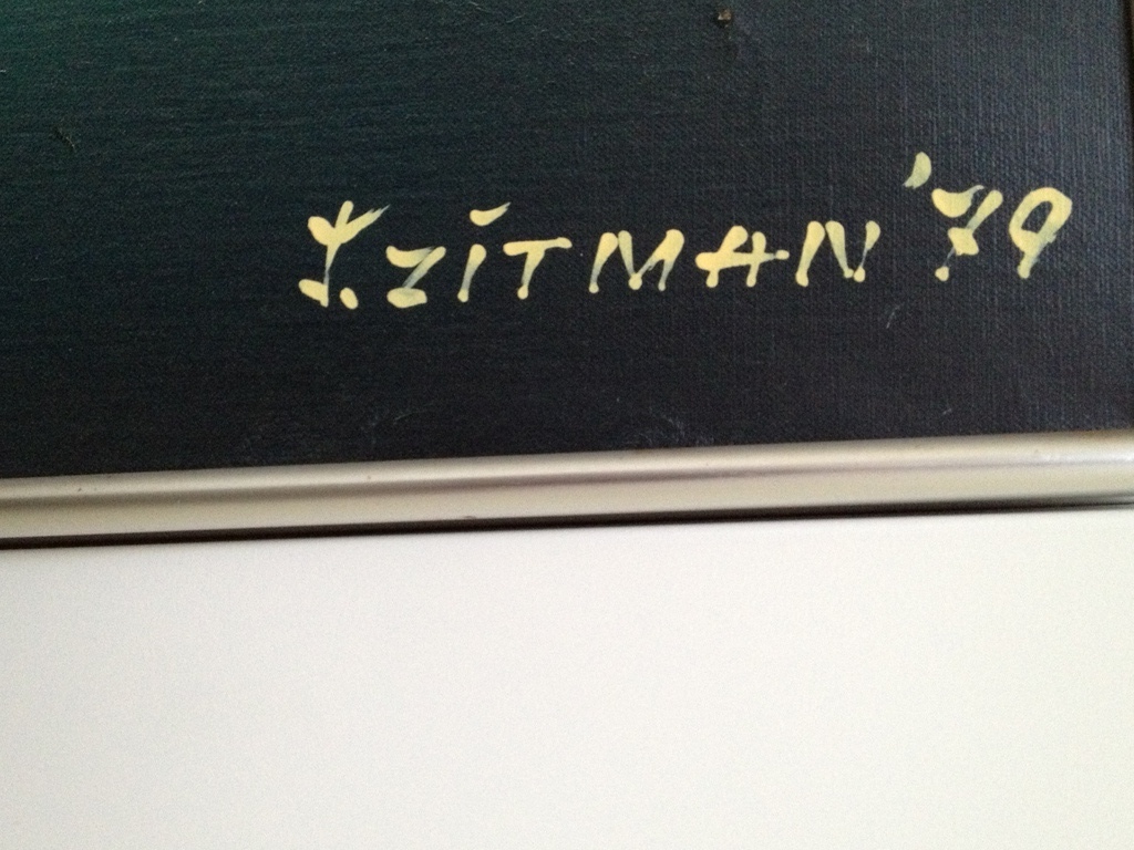 Mooi groot origineel werk van Johan Zitman ingelijst in Aluminium lijst kopen? Bied vanaf 125!