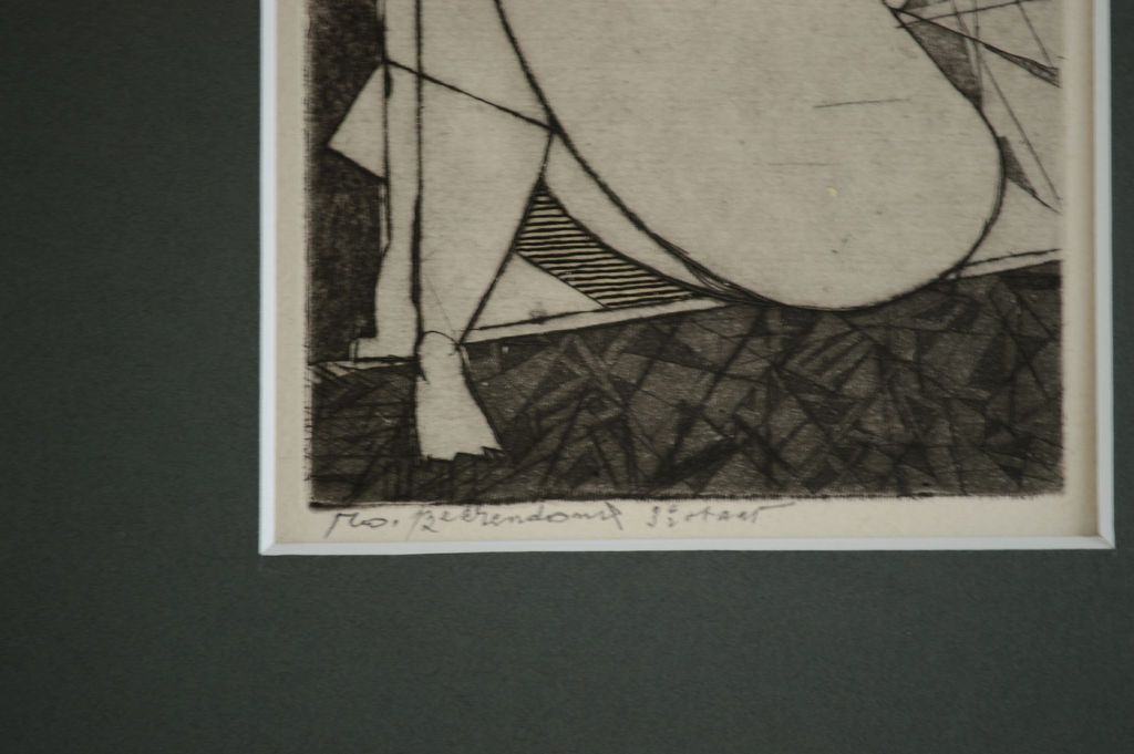 Theo Beerendonk, ets 10 x 17, 1970  ' Haar Dijen ' kopen? Bied vanaf 30!