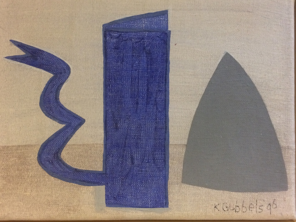 Klaas Gubbels, Kan, olieverf oplinnen uit 1996 verkocht voor € 1250!