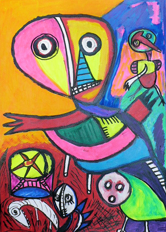 william remory-gemengde techniek op papier. handgesigneerd plus Certificaat verkocht voor € 90!