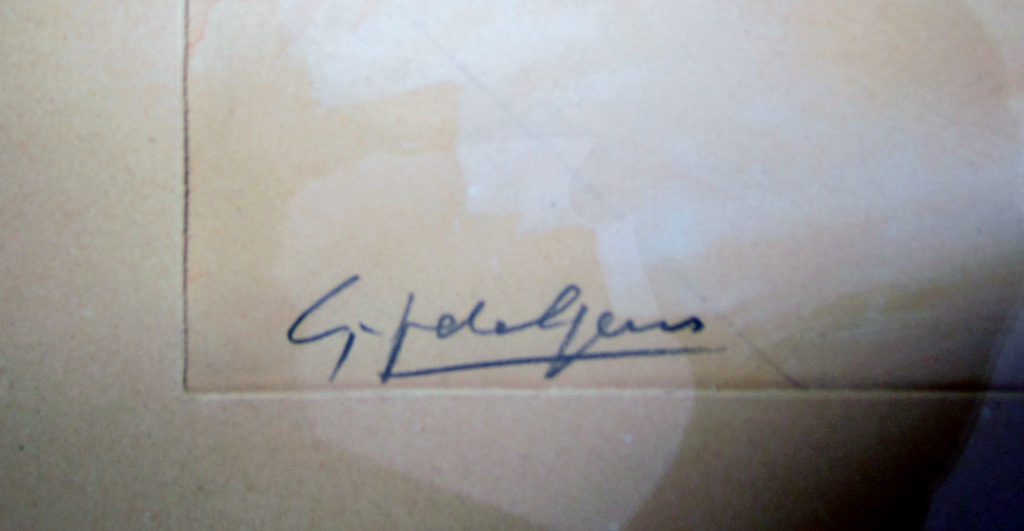 Gerrit Jan de Geus - Pastel/aquarel - Krommenie 1954 kopen? Bied vanaf 85!