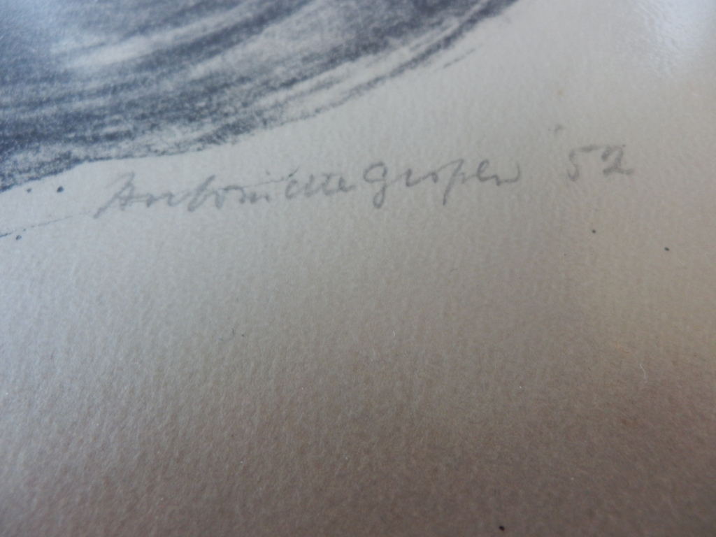 ANTOINETTE GISPEN  LITHO Uit 1952 Handgesigneerd kopen? Bied vanaf 15!