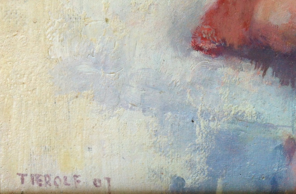 Erik Tierolf 'Vrouw met hond' (olieverf op paneel) kopen? Bied vanaf 500!