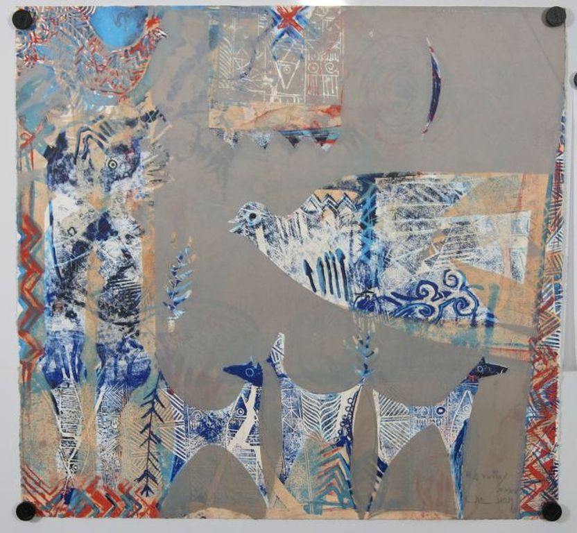 Chabab Tayefeh Mohajer, litho: Le temps de colombe verkocht voor € 35!
