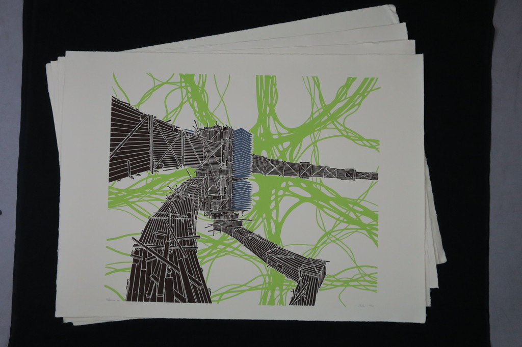 Lot met 5 linosnedes van Rob Voerman: Brother (groot) kopen? Bied vanaf 50!