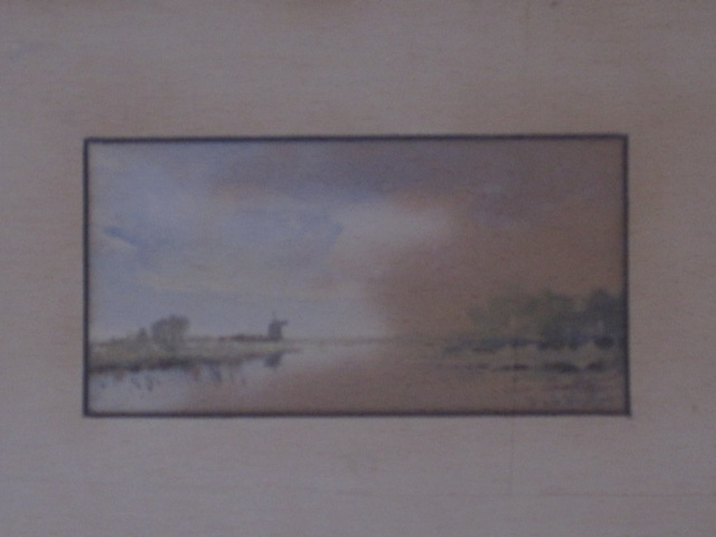 Frans de Nocker 1884-1955 aquarel Hollands riviergezicht gesigneerd  kopen? Bied vanaf 1!