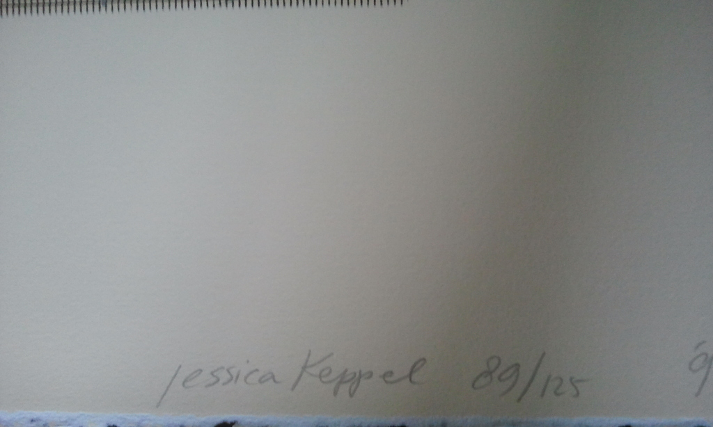 Jessica Keppel zeefdruk kopen? Bied vanaf 1!