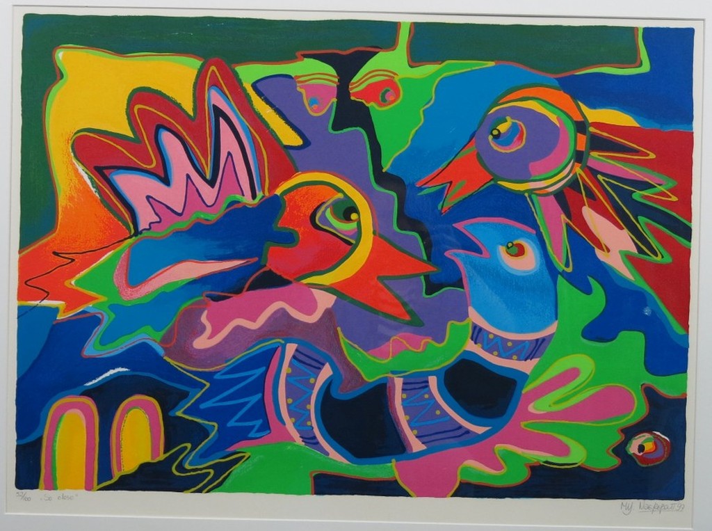 Marianne Naerebout: Zeefdruk, So close verkocht voor € 50!